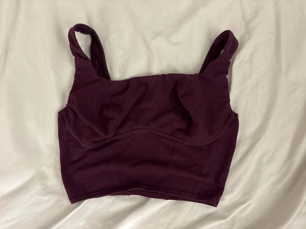Victoria's Secret PINK Square Neck Corset-Style Crop Tank Top